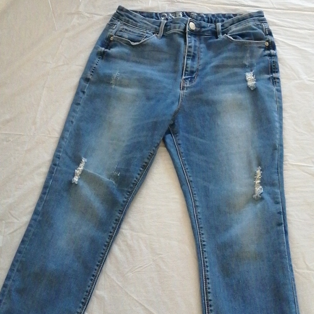 Warehouse One Distressed Jeans - Picture 2 of 5